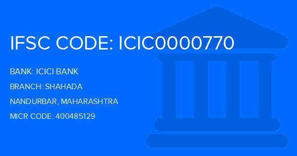 Icici Bank Shahada Branch IFSC Code