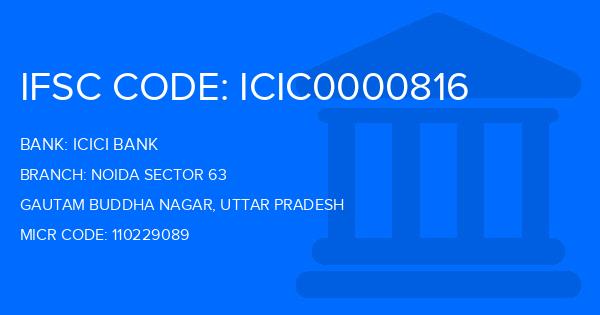 Icici Bank Noida Sector 63 Branch IFSC Code