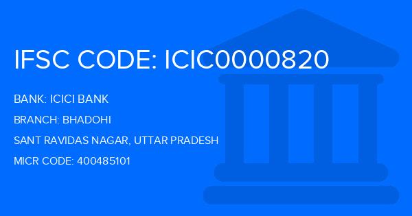 Icici Bank Bhadohi Branch IFSC Code