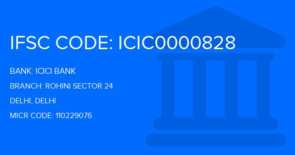 Icici Bank Rohini Sector 24 Branch IFSC Code