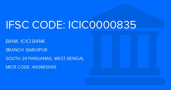 Icici Bank Baruipur Branch IFSC Code