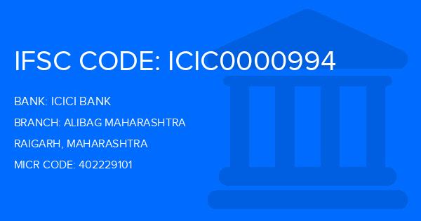 Icici Bank Alibag Maharashtra Branch IFSC Code
