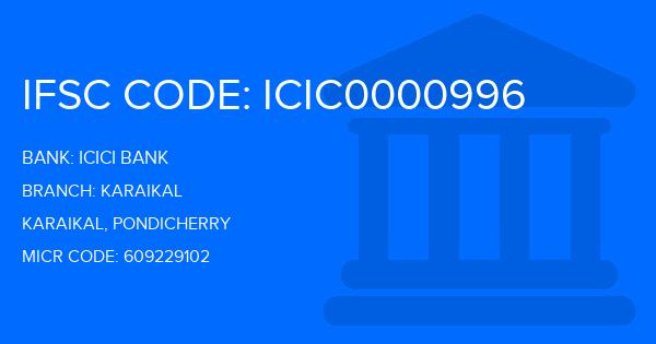 Icici Bank Karaikal Branch IFSC Code