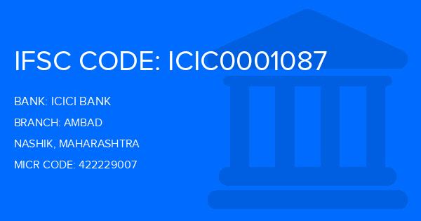 Icici Bank Ambad Branch IFSC Code