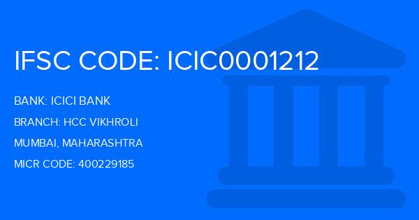 Icici Bank Hcc Vikhroli Branch IFSC Code