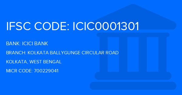 Icici Bank Kolkata Ballygunge Circular Road Branch IFSC Code