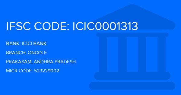Icici Bank Ongole Branch IFSC Code