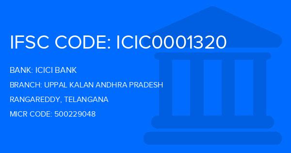 Icici Bank Uppal Kalan Andhra Pradesh Branch IFSC Code