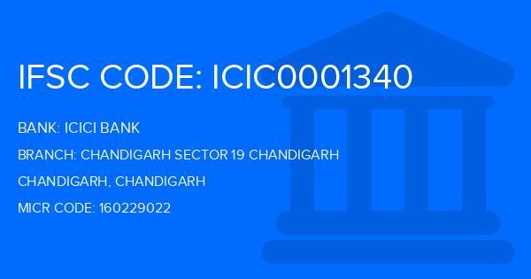 Icici Bank Chandigarh Sector 19 Chandigarh Branch IFSC Code