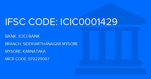 Icici Bank Siddharthanagar Mysore Branch IFSC Code