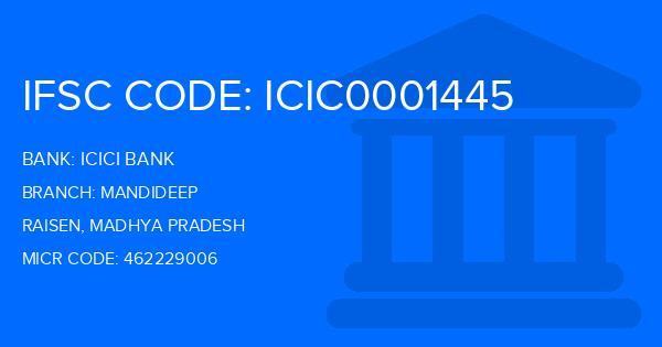 Icici Bank Mandideep Branch IFSC Code
