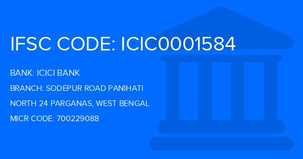Icici Bank Sodepur Road Panihati Branch IFSC Code
