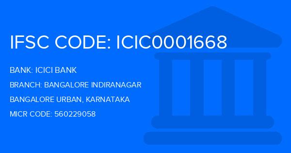 Icici Bank Bangalore Indiranagar Branch IFSC Code