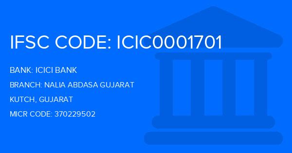 Icici Bank Nalia Abdasa Gujarat Branch IFSC Code