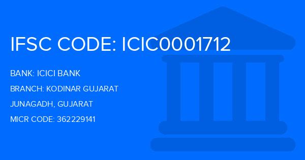 Icici Bank Kodinar Gujarat Branch IFSC Code