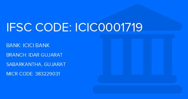 Icici Bank Idar Gujarat Branch IFSC Code