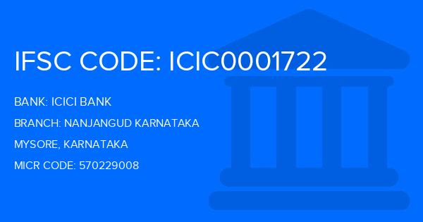 Icici Bank Nanjangud Karnataka Branch IFSC Code