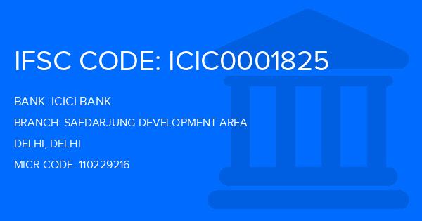 Icici Bank Safdarjung Development Area Branch IFSC Code