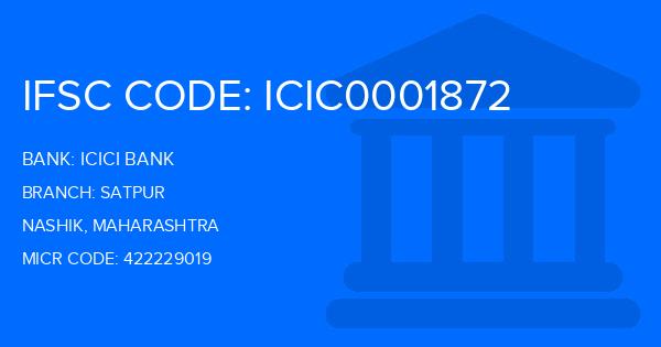 Icici Bank Satpur Branch IFSC Code