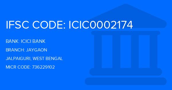 Icici Bank Jaygaon Branch IFSC Code