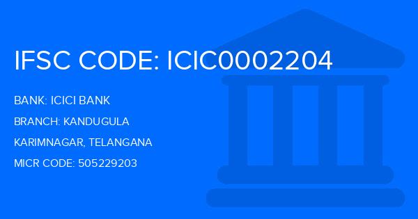 Icici Bank Kandugula Branch IFSC Code