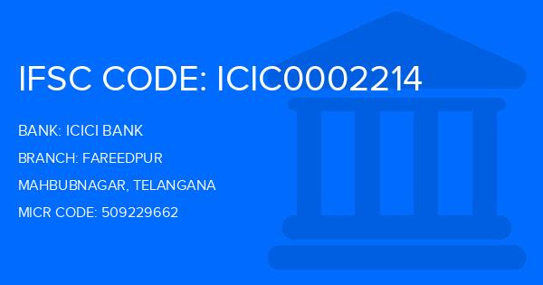 Icici Bank Fareedpur Branch IFSC Code
