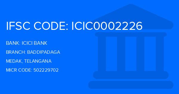 Icici Bank Baddipadaga Branch IFSC Code