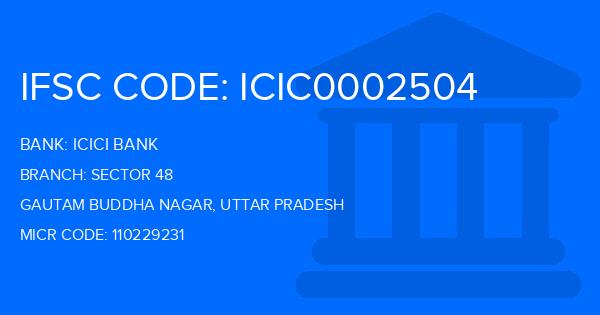 Icici Bank Sector 48 Branch IFSC Code