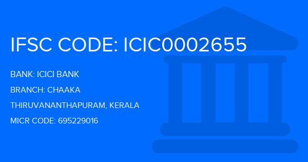 Icici Bank Chaaka Branch IFSC Code
