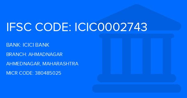 Icici Bank Ahmadnagar Branch IFSC Code