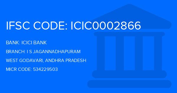 Icici Bank I S Jagannadhapuram Branch IFSC Code