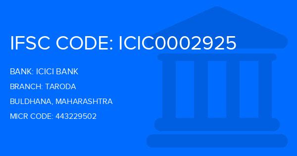 Icici Bank Taroda Branch IFSC Code