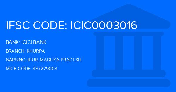 Icici Bank Khurpa Branch IFSC Code