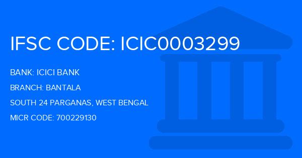 Icici Bank Bantala Branch IFSC Code