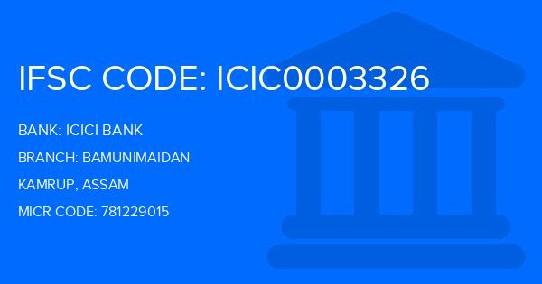 Icici Bank Bamunimaidan Branch IFSC Code
