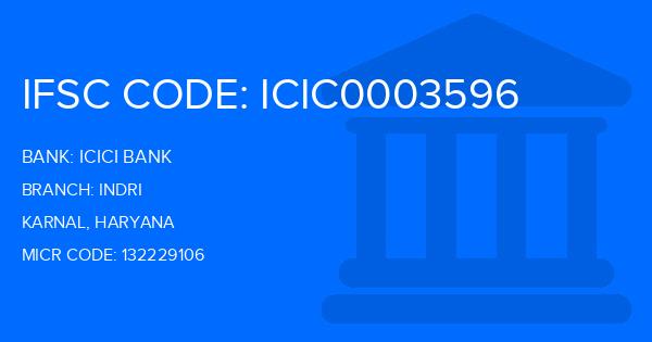 Icici Bank Indri Branch IFSC Code