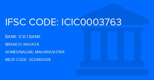 Icici Bank Rahata Branch IFSC Code