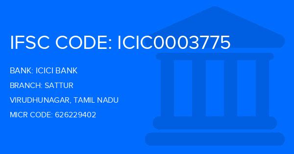 Icici Bank Sattur Branch IFSC Code