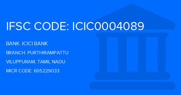 Icici Bank Purthirampattu Branch IFSC Code