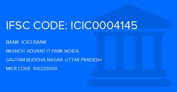 Icici Bank Advant It Park Noida Branch IFSC Code