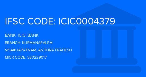 Icici Bank Kurmanapalem Branch IFSC Code