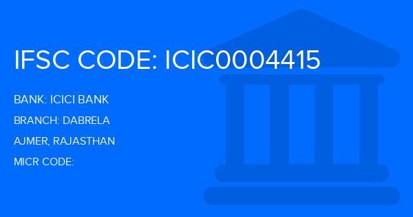 Icici Bank Dabrela Branch IFSC Code
