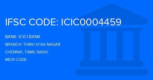 Icici Bank Thiru Vi Ka Nagar Branch IFSC Code