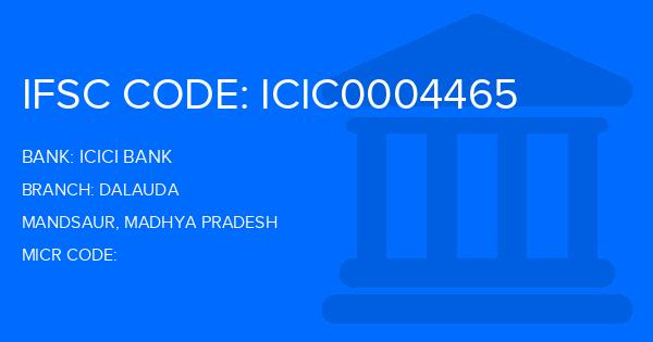 Icici Bank Dalauda Branch IFSC Code