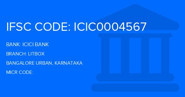 Icici Bank Litbox Branch IFSC Code