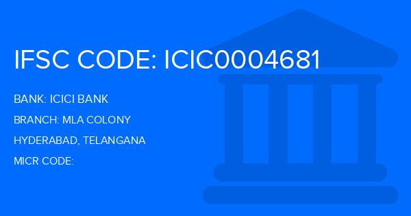 Icici Bank Mla Colony Branch IFSC Code
