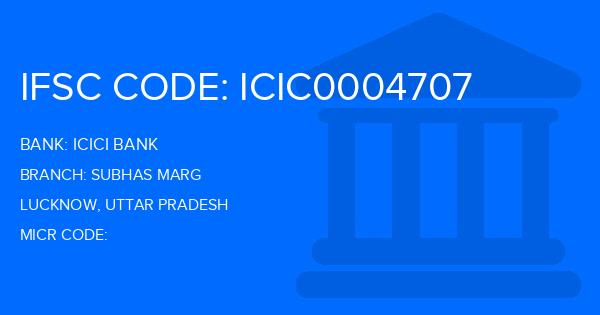 Icici Bank Subhas Marg Branch IFSC Code