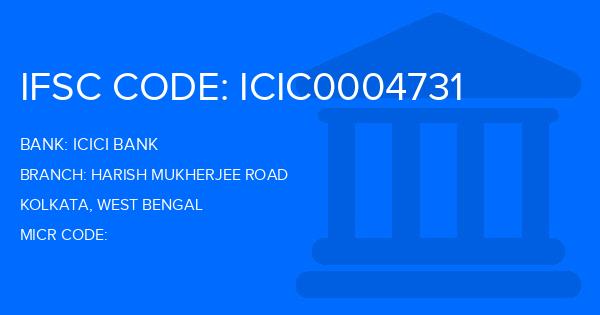 Icici Bank Harish Mukherjee Road Branch IFSC Code