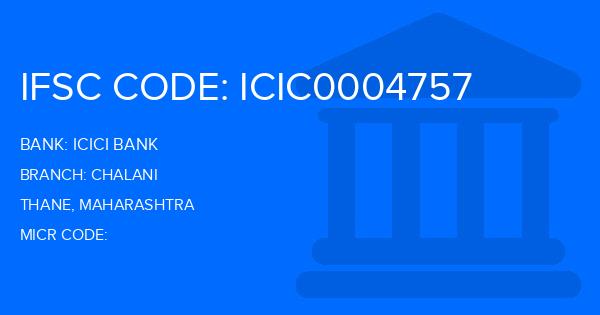 Icici Bank Chalani Branch IFSC Code