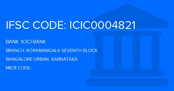 Icici Bank Koramangala Seventh Block Branch IFSC Code